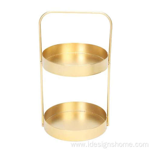 2-Tier Decorative Serving Tray Dessert Display Stand